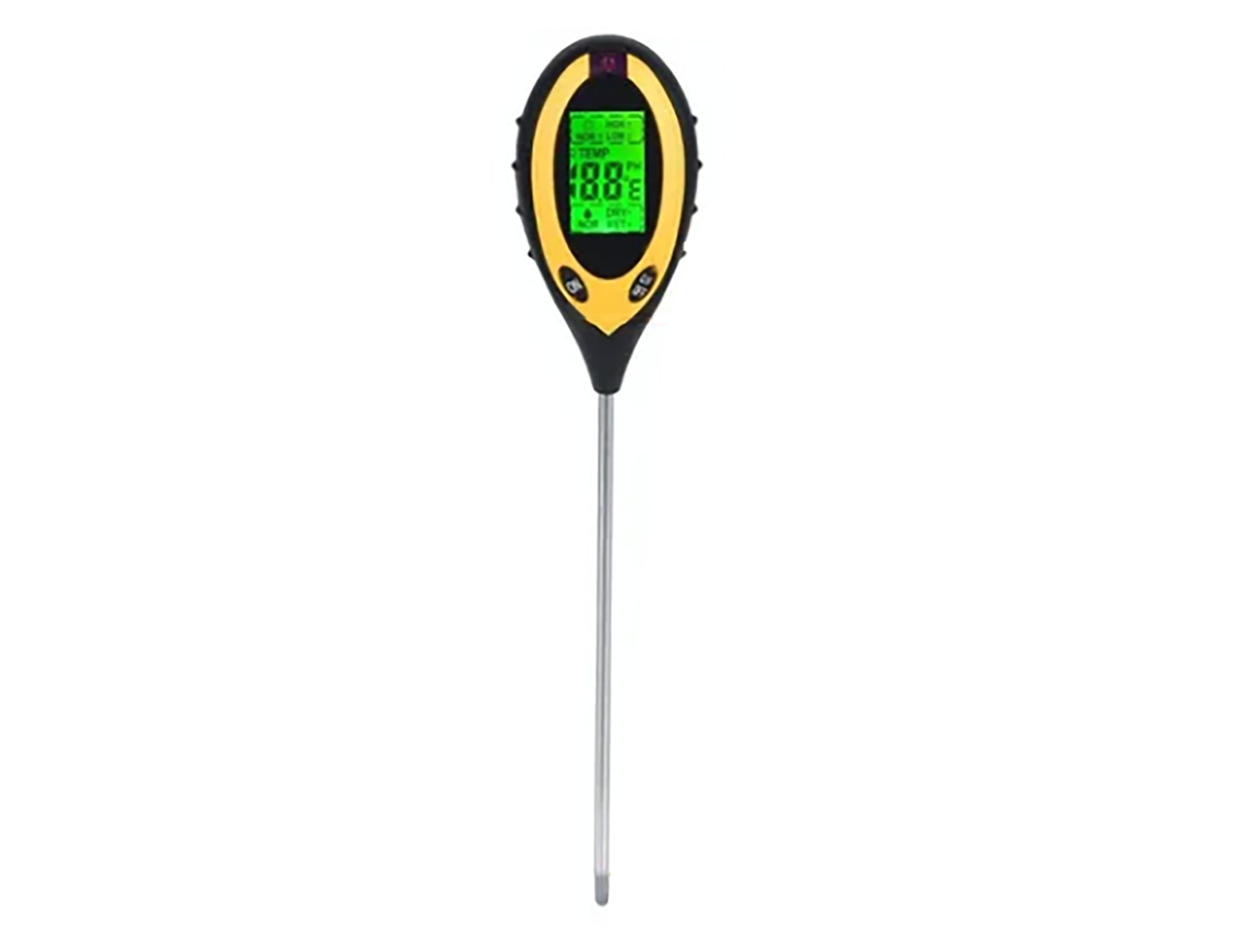 Medidor De Suelo 4 En 1 Para Medir La Humedad, El Ph, La Temperatura Y La Luz Solar En Huertos, Cultivos Agrícolas Y Jardines De Verduras.