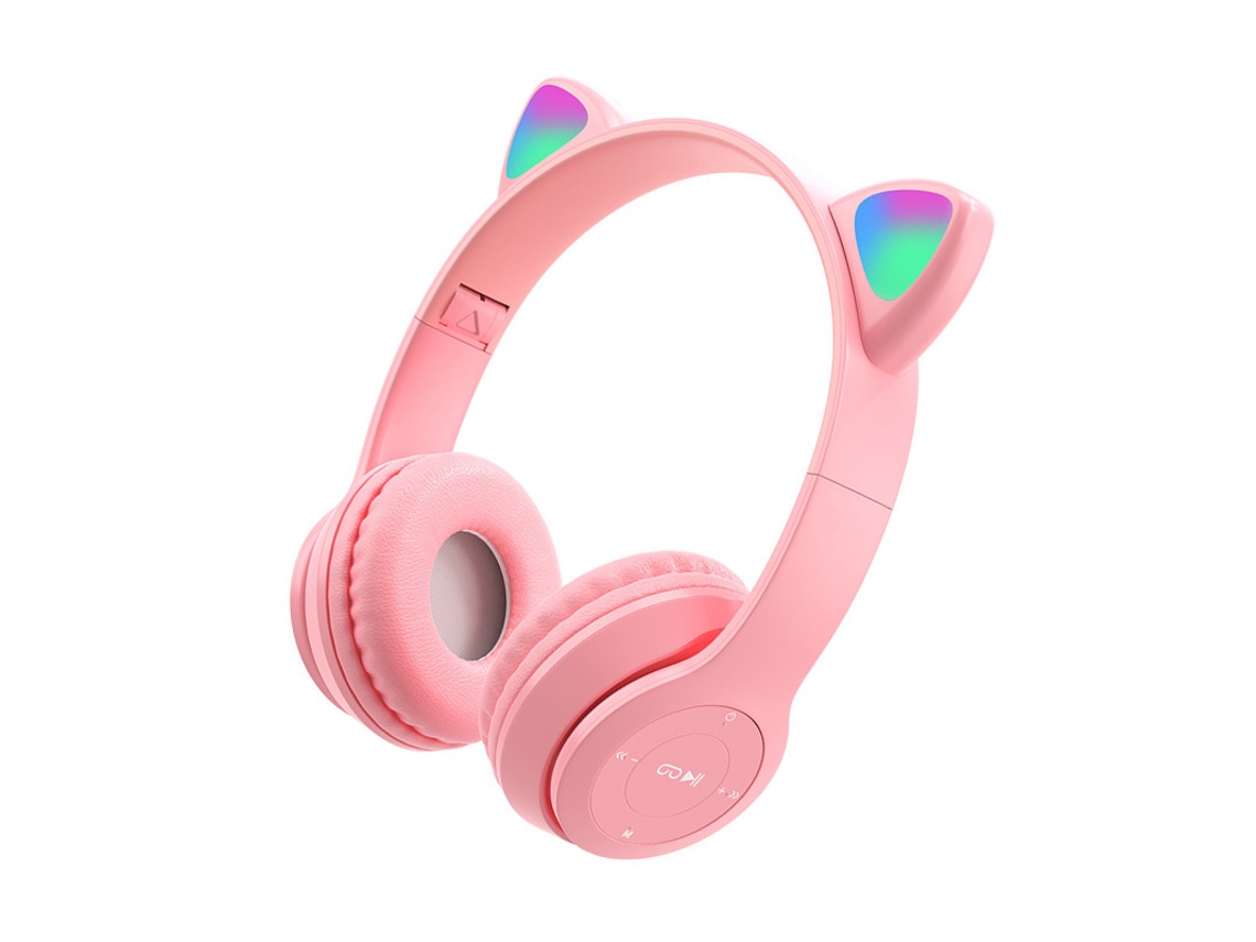 Auriculares inalámbricos Bluetooth P47m para juegos con iluminación y ranura para tarjeta TF, sonido de alta fidelidad, para smartphone, PC y tableta Vayotoy