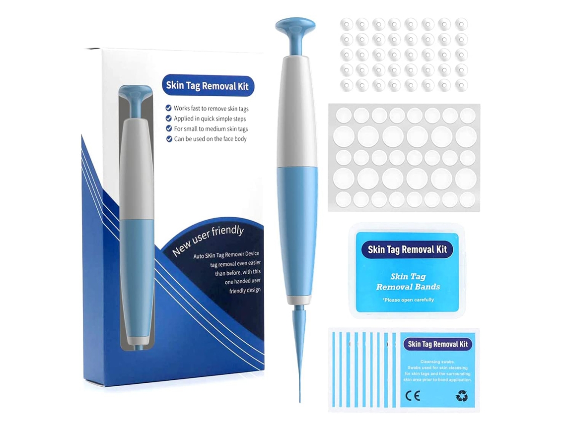 Kit de eliminación de verrugas indoloro para removedor automático de verrugas con hisopos de limpieza, herramienta de belleza facial DIGITALLAB