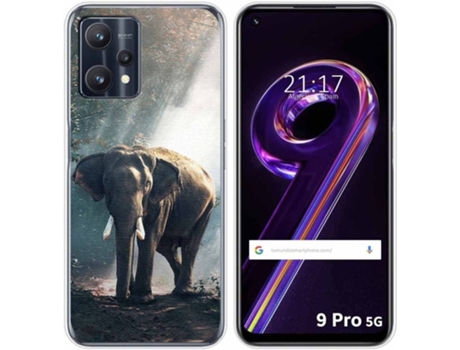 Carcasa para Realme 9 Pro 5G TUMUNDOSMARTPHONE Dibujos Elefante Multicolor
