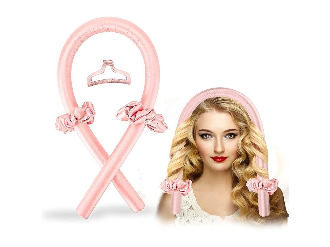 Cinturón Para El Cabello Rizado, Sin Calor, Suave, Para Dormir Toda La Noche, Regalo Para Mujeres, Rosa