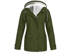 2026-chaqueta Mujer Invierno Otoño Polar Impermeable Transpirable Antiviento Con Capucha Tela Revestida Brillo