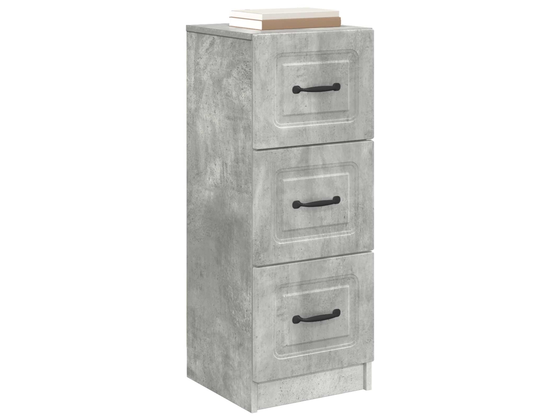 Maison Exclusive - Cajonera Gris Hormigón 33 X 34,5 X 87 Cm Madera De Ingeniería