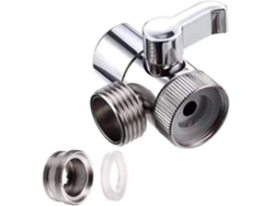 Válvula Desviadora Para Fregadero De Cocina O Baño Con Conector Universal G1/2 Cuerpo De Latón Zinc Acero Inoxidable