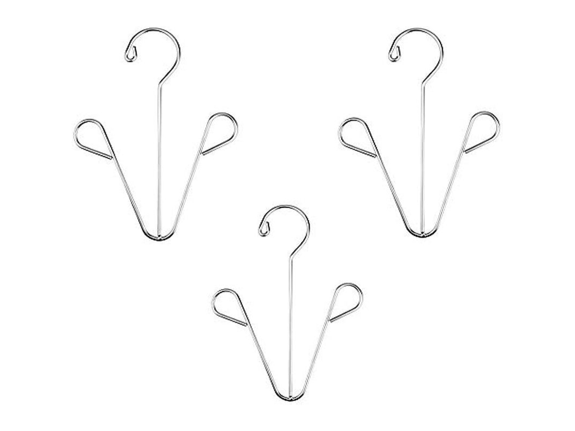 Zapatero De Acero Inoxidable Para Secar, Multiusos Para Balcón Y Armario (3 Pa Vmw)