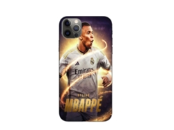 Funda Kylian Mbappe Real Madrid para iPhone 13 Pro MANIACASE Negro