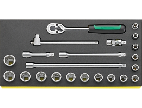 Bandeja Tcs Con Bocas de Llave de Vaso 45507 Tcs 456/16/6 STAHLWILLE