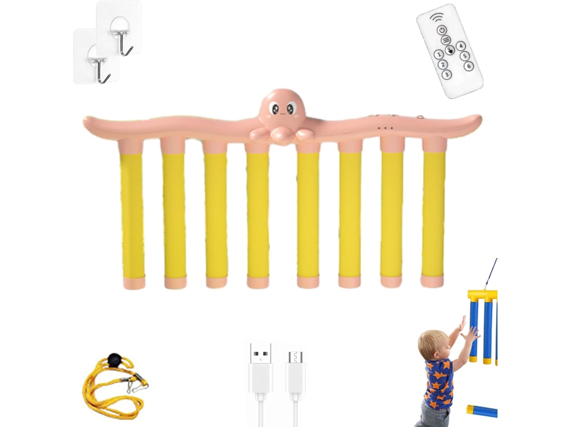 Juego De Reflejos Con Control Remoto Para Entrenar La Coordinación Ojo-mano, 3 Modos De Velocidad (pulpo Rosa) Chrui