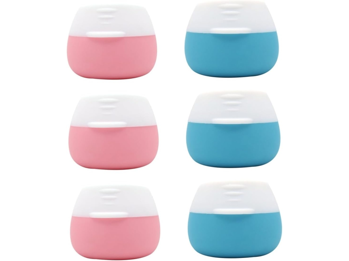 Frascos De Silicona Para Cremas, 6 Unidades, Envases Reutilizables Para Cosméticos Y Accesorios De Viaje.