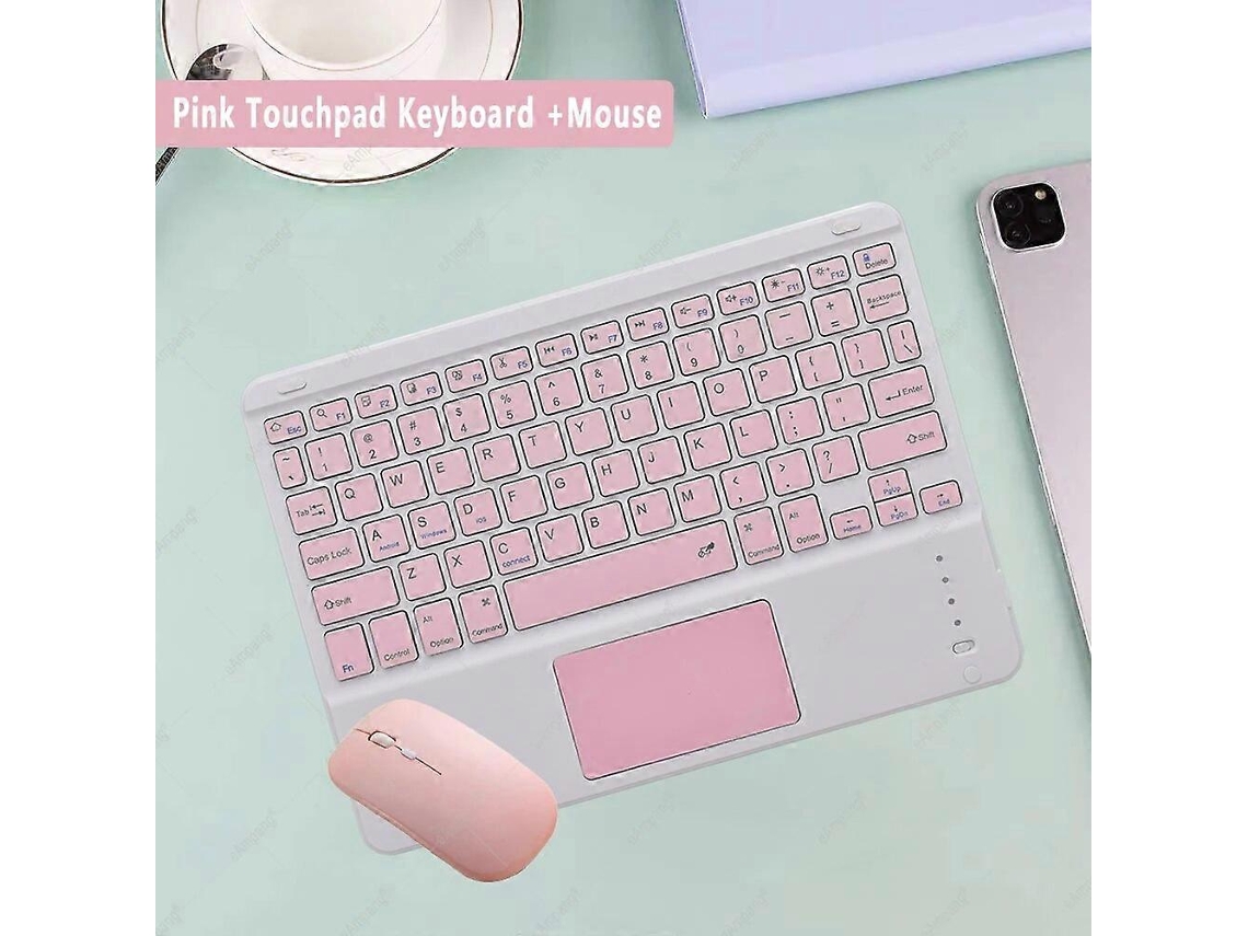 Teclado Bluetooth compatible con ruso, árabe, coreano y español para Android, Samsung, Windows, Apple, Mac y iPad. Everley891