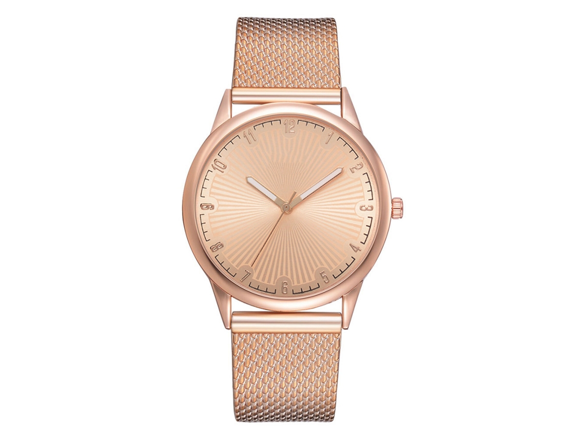Reloj De Cuarzo Para Mujer Con Correa De Silicona, Estilo Moderno, Lvpai (oro Rosa)