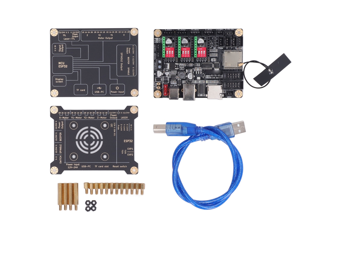 Placa De Control Para Grabadora Láser Sin Conexión Wi-fi Mks Dlc32 V2.1 De 32 Bits Con Estuche Protector.