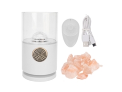 Lâmpada De Sal Projetor Com Alto-falante Bluetooth Controle Remoto Luz Noturna Decorativa Branca