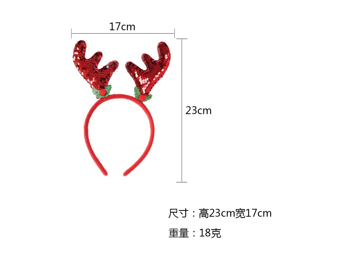 Tiara navideña con cuernos, brillante accesorio navideño, ideal para fiestas, cosplay y uso diario Aeuzwr (Estilo 18)