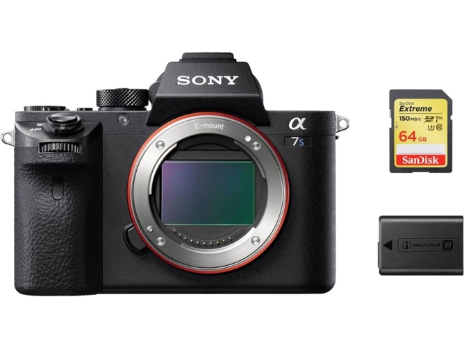 Kit Cámara Mirrorless SONY A7S II 64GB SD + NP-FW50