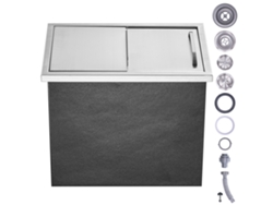 Bandeja de hielo empotrada Succebuy 456x304x371 mm Caja aislante para helados
