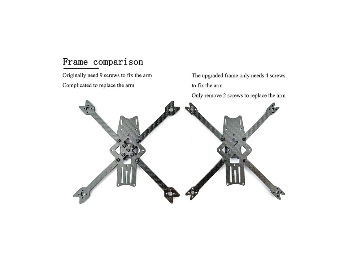 Kit De Chasis darwinfpv Baby Baby Ape V2 Chasis De 142 Mm De Distancia Entre Ejes De 3 Pulgadas Kit Vacío Para Drones Rc Fpv Racing