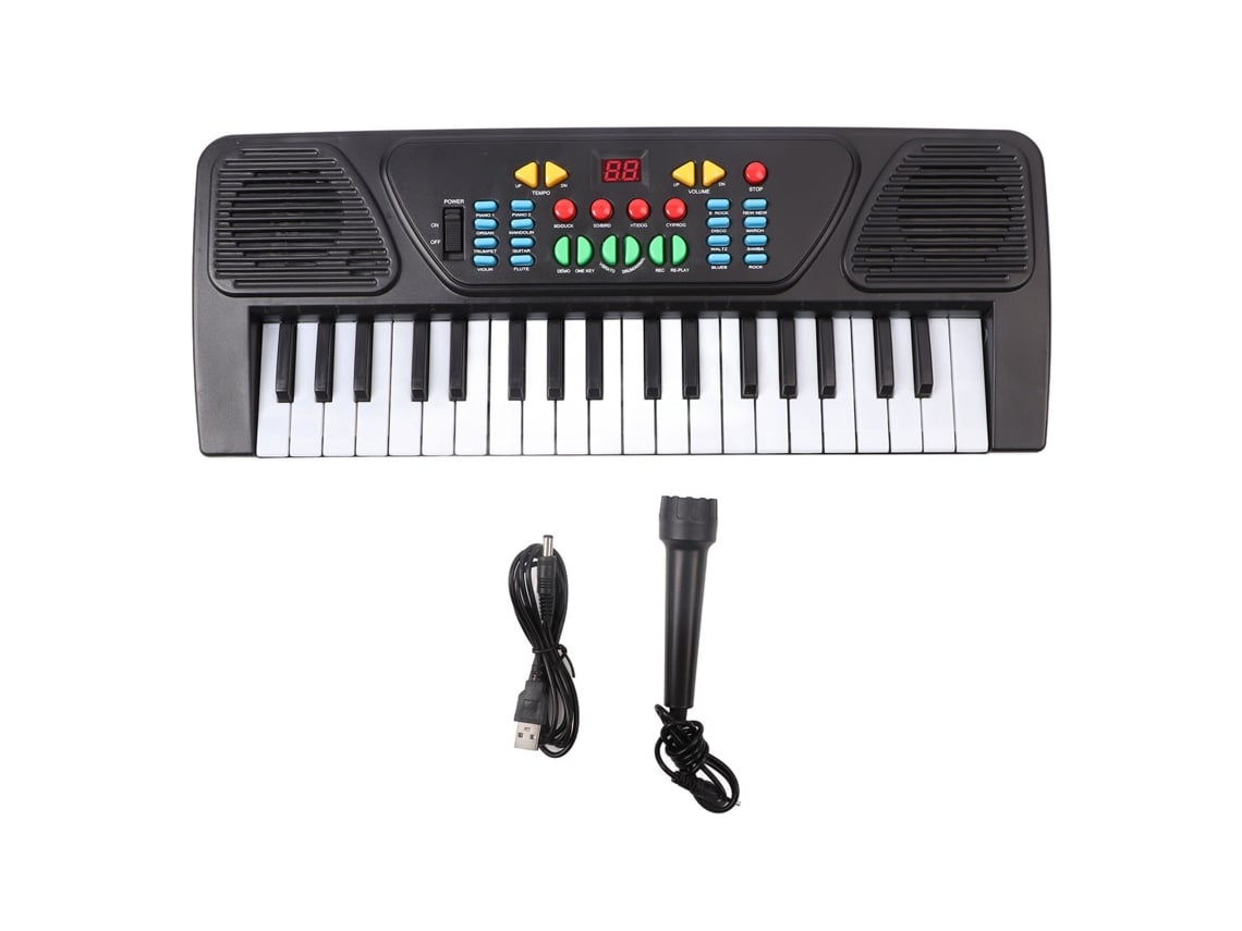 2026-teclado Piano Infantil 37 Teclas Tono Real Multifuncional Juguete Musical Educativo Con Micrófono Para Aprendizaje Temprano