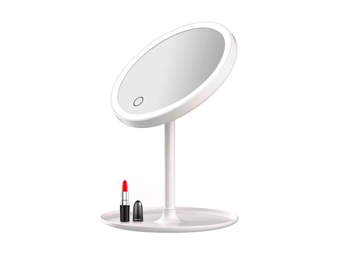 Espejo Well Home con luces LED recargables y ajustables y carga USB Wellhome