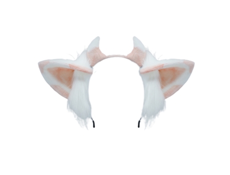 Diadema Peluda Con Orejas De Vaca, Aro Elástico Para El Pelo Para Disfraz De Animal De Fiesta, Rosa Y Blanco ZMDECQNA