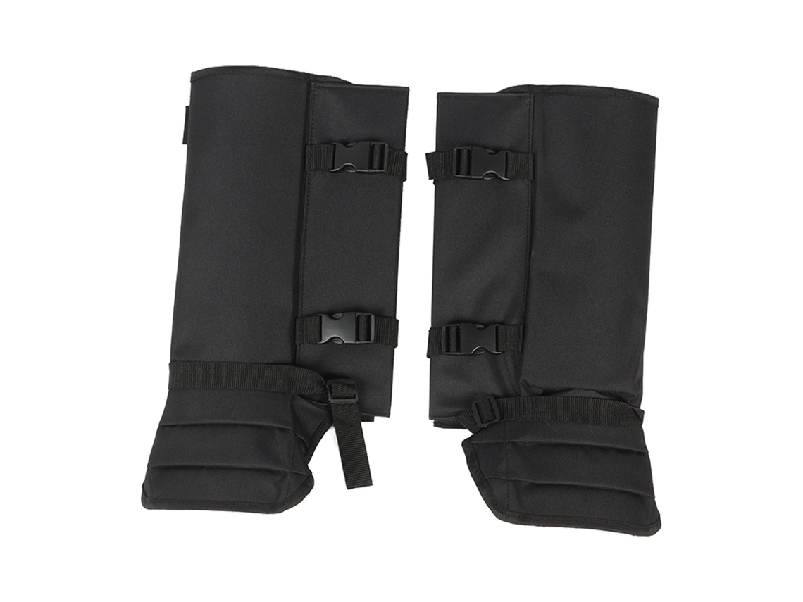 Protectores De Piernas Ajustables E Impermeables De Tela Oxford Contra Serpientes Para Senderismo Al Aire Libre - Negro