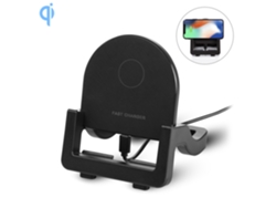 Cargador Rápido Inalámbrico Qi 15w. Stand Horizontal Y Vertical.