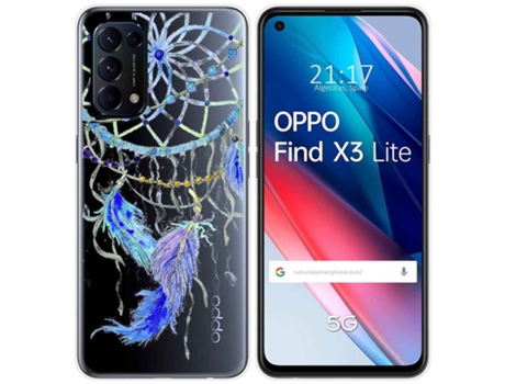 Carcasa Oppo Find X3 Lite TUMUNDOSMARTPHONE Dibujos Transparente