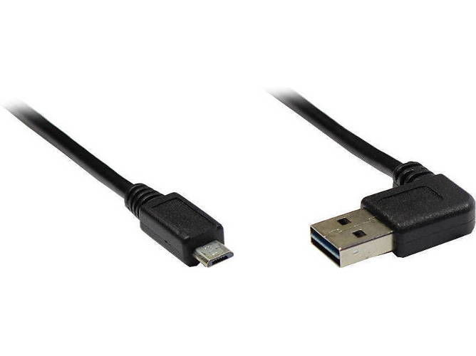 Cable USB ALCASA (USB - 3 m - Negro)
