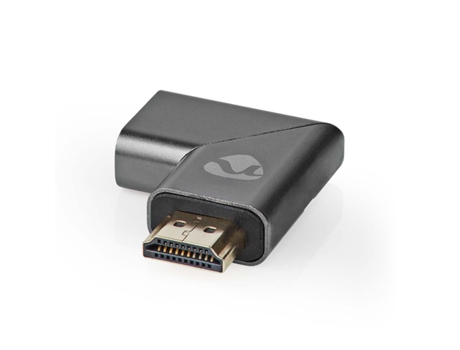 Adaptador NEDIS Hdmi Conector macho Hdmi/Conector macho Hdmi Hembra HDMI/Salida HDMI Terminales chapados en oro Ángulo izquierdo