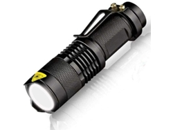 Linterna Led De Bolsillo Antorcha Pequeña Súper Brillante De Alta Potencia Para Acampar, Pescar, Caminar, Yizhood (negro)