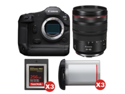 Canon Eos R1 + Rf 24-105mm F/4 L Is Usm + 3 Sandisk 256gb Extreme Pro Cfexpress Type B + 3 Canon Lp-e19 + Ebook “20 Consejos Para Fotos Que Impactan”