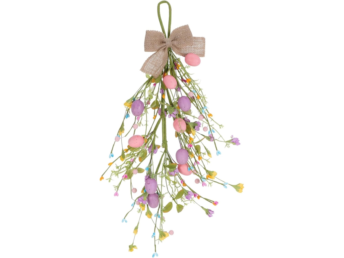Guirnalda Colgante Huevos Pascua Flores Papel 50 Decoración Artificial Pared Primavera Adornos Colgantes