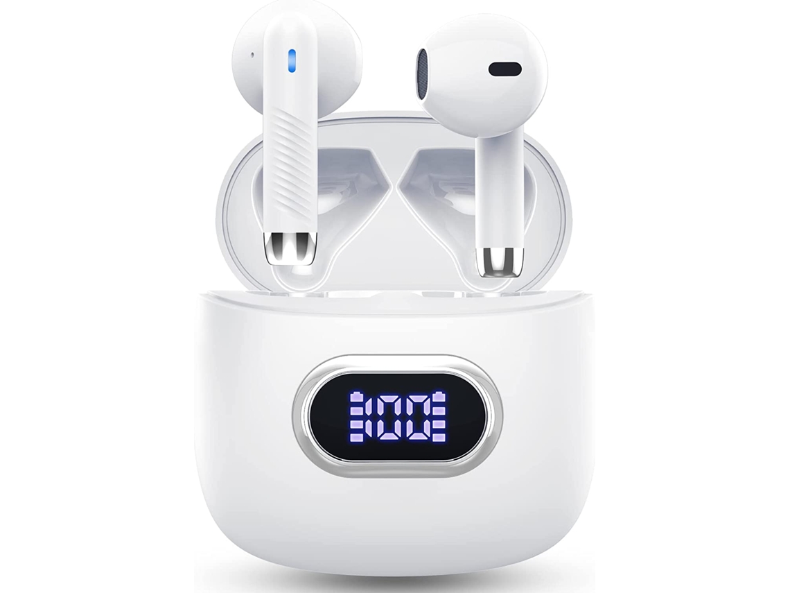 Auriculares Bluetooth True Wireless DAMAI DAMAI Stereo With Hd Microphone Noise Cancellation And Touch Control With Mini Charging Case White