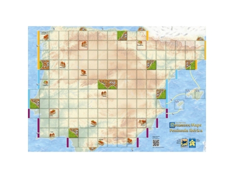 Juego Colectivo ASMODEE Carcassonne Maps: Peninsula Iberica (Edad Mínima Recomendada: 12 años - Inglés)
