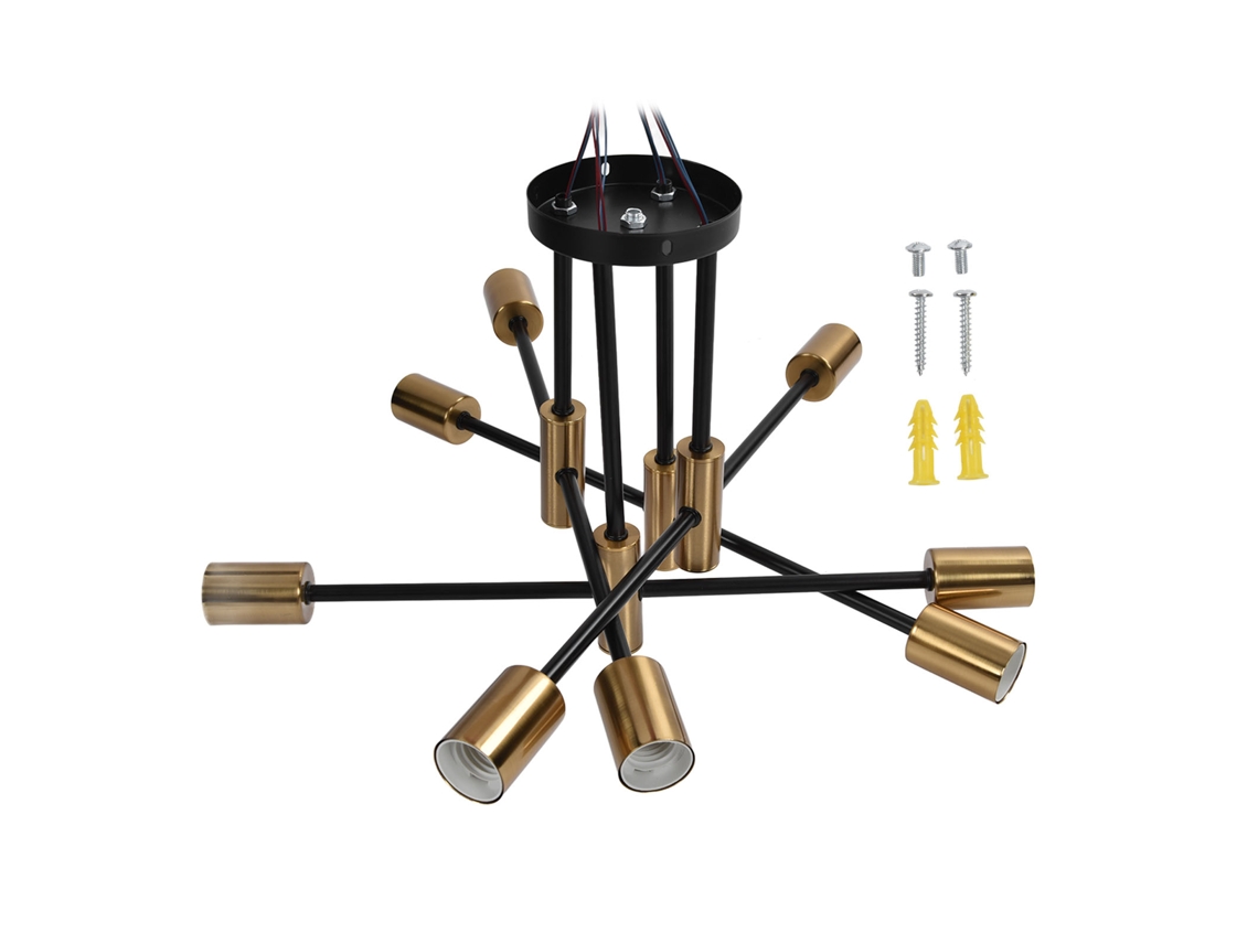 Rebe-lámpara De Techo Moderna 8 Luces Candelabro E27 Para Comedor Sala Cocina Restaurante 110-220v