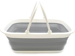 Cesta plegable con asa, cesta de picnic portátil, bolsa de compras plegable para exteriores, contenedor de almacenamiento, GOKOCO