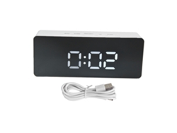 Reloj LED USB multifuncional, 3 modos de iluminación, visualización de la hora, Celsius y Fahrenheit, despertador digital