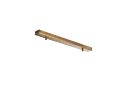 Canaleta rectangular para múltiples cables - Hierro bronceado, 2 orificios - L.50 x 5 - BL291-BIN2-DM50-BRZ