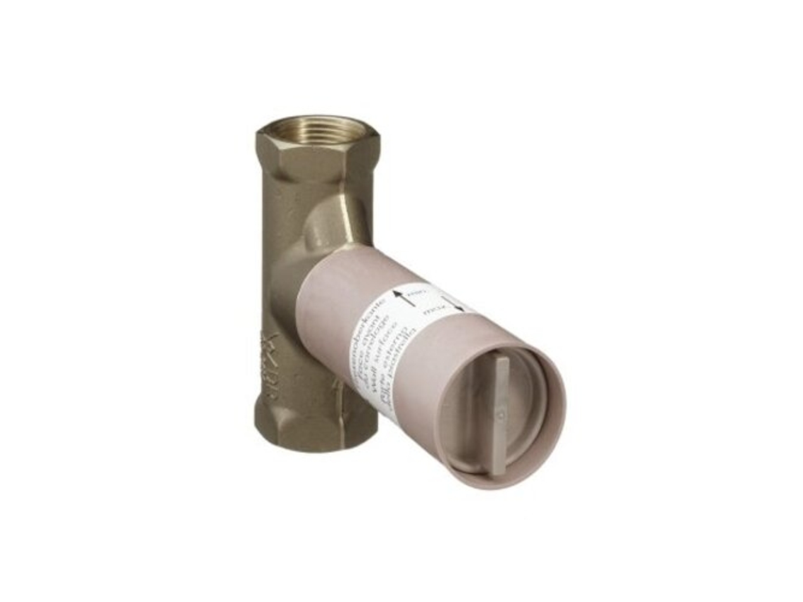 Cuerpo básico HANSGROHE 40 l/min Válvula de cierre cerámica enrasada DN15