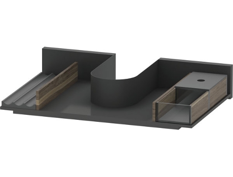 Sistema de equipamiento DURAVIT adecuado para ancho de armario 645mm incl. recorte de sifón Posición derecha