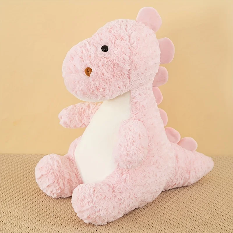 (rosa, 48cm) Dinossauro De Pelúcia, Fofo E Macio.