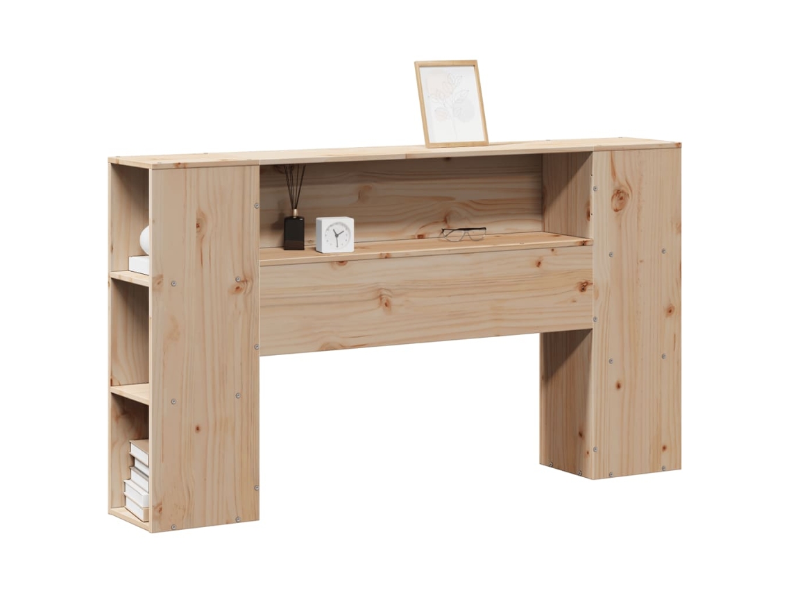Maison Exclusive - Cabecero De Cama Con Almacenaje Madera Maciza De Pino 135 Cm