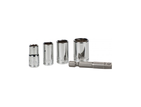 Juego de 1 Adaptador 50Mm Con 4 Llaves de Vaso 7,8,10 Y 13Mm KWB