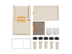 Caja De Almacenamiento Plegable Multiusos, Gran Capacidad, Puerta Transparente, Apilable, Contenedor De Almacenamiento Con Ruedas Y Tapas Para El Hog
