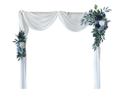 Arco de flores de seda de 2 piezas para bodas lowmoose