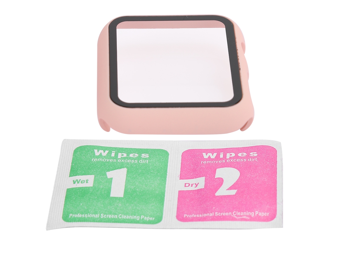 Cubre Pantalla Smartwatch De Vidrio Templado 44mm Protector De Pantalla Rosa