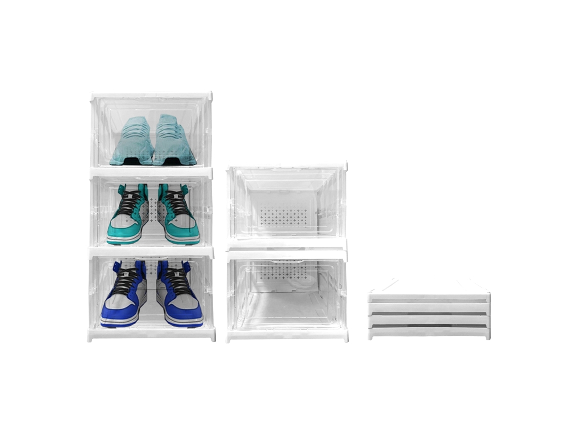 Zapatero Plegable 3 Niveles 54x25x35 Cm Nyana Home | Caja Zapatos | Organizador Calzado
