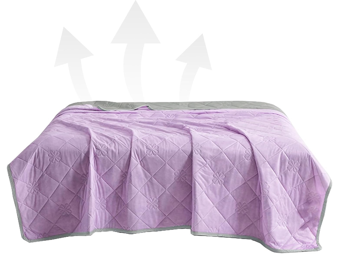 Manta Refrescante Para Dormir, Ideal Para Refrescarse En Verano, Edredón Transpirable De Doble Cara.