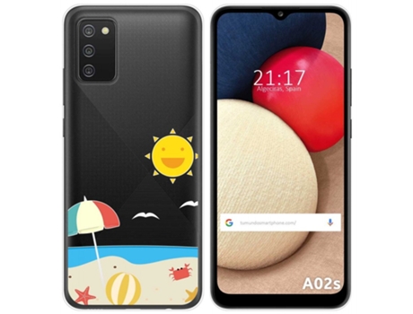 Carcasa Samsung Galaxy A02s TUMUNDOSMARTPHONE Dibujos Transparente Multicolor