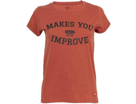 Camiseta de Mujer NOX Basic Tenis Rojo (XL)